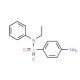 4-amino-N-ethyl-N-phenylbenzenesulfonamide (CAS 50497-33-1) - chemical structure image