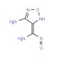 4-Amino-N-hydroxyfurazan-3-carboxamidine (CAS 13490-32-9) - chemical structure image