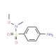 4-amino-N-methoxy-N-methylbenzenesulfonamide (CAS 33529-48-5) - chemical structure image