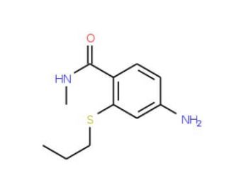4-Amino-N-methyl-2-(propylthio)benzamide - chemical structure image