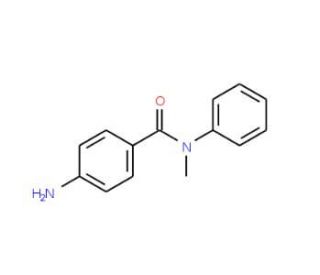 4-Amino-N-methyl-N-phenylbenzamide (CAS 784-94-1) - chemical structure image