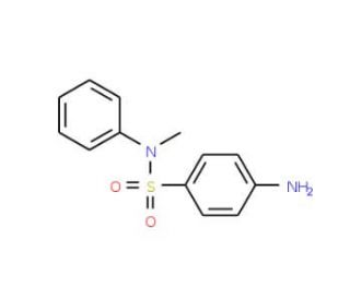 4-Amino-N-methyl-N-phenylbenzenesulfonamide (CAS 63826-12-0) - chemical structure image