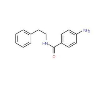 4-Amino-N-phenethylbenzamide (CAS 61251-99-8) - chemical structure image