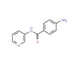 4-amino-N-pyridin-3-ylbenzamide (CAS 13160-59-3) - chemical structure image