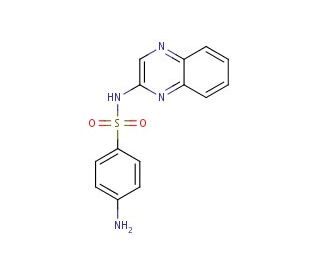 4-amino-N-quinoxalin-2-ylbenzenesulfonamide (CAS 59988-99-7) - chemical structure image