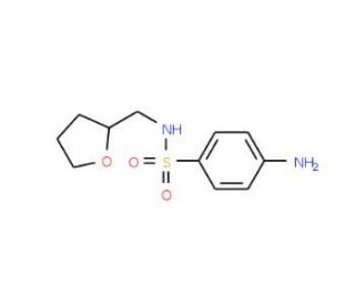4-Amino-N-(tetrahydro-2-furanylmethyl)-benzenesulfonamide (CAS 389605-69-0) - chemical structure image