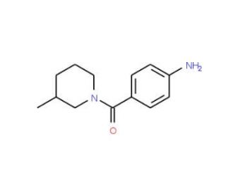 (4-Amino-phenyl)-(3-methyl-piperidin-1-yl)-methanone (CAS 79868-21-6) - chemical structure image
