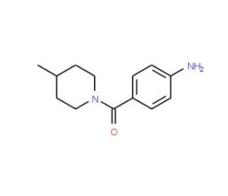 (4-Amino-phenyl)-(4-methyl-piperidin-1-yl)-methanone (CAS 79868-20-5) - chemical structure image