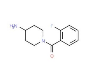 (4-Amino-piperidin-1-yl)-(2-fluoro-phenyl)-methanone - chemical structure image