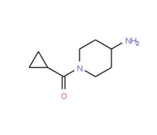 (4-Amino-piperidin-1-yl)-cyclopropyl-methanone (CAS 883106-47-6) - chemical structure image