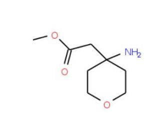 4-Amino-tetrahydropyran-4-acetic acid methyl ester (CAS 178242-93-8) - chemical structure image