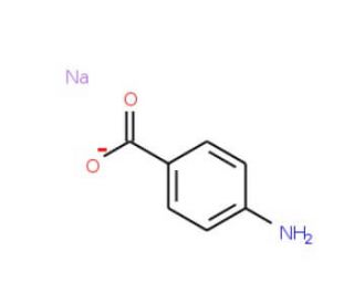 4-Aminobenzoic acid sodium salt (CAS 555-06-6) - chemical structure image