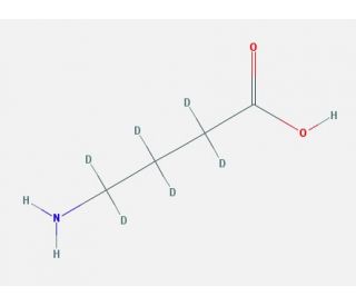 4-Aminobutyric acid-2,2,3,3,4,4-d6 (CAS 70607-85-1) - chemical structure image