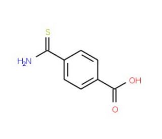 4-(aminocarbonothioyl)benzoic acid (CAS 4989-36-0) - chemical structure image