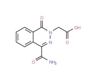 [4-(aminocarbonyl)-1-oxophthalazin-2(1H)-yl]acetic acid - chemical structure image