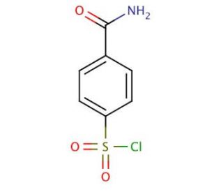 4-(aminocarbonyl)benzenesulfonyl chloride (CAS 885526-86-3) - chemical structure image