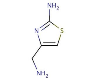 4-(Aminomethyl)-1,3-thiazol-2-amine (CAS 197893-32-6) - chemical structure image