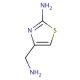 4-(Aminomethyl)-1,3-thiazol-2-amine (CAS 197893-32-6) - chemical structure image