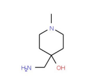 4-Aminomethyl-1-methyl-piperidin-4-ol (CAS 26228-68-2) - chemical structure image