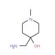 4-Aminomethyl-1-methyl-piperidin-4-ol (CAS 26228-68-2) - chemical structure image