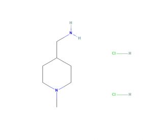 4-(Aminomethyl)-1-methylpiperidine dihydrochloride (CAS 1187582-53-1) - chemical structure image