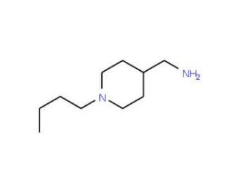 4-Aminomethyl-1-N-butylpiperidine (CAS 65017-57-4) - chemical structure image