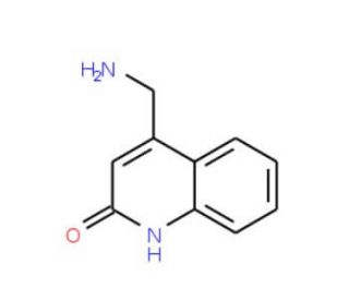 4-Aminomethyl-2(1H)-quinolinone (CAS 132973-43-4) - chemical structure image
