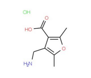 4-Aminomethyl-2,5-dimethyl-furan-3-carboxylic acid hydrochloride - chemical structure image