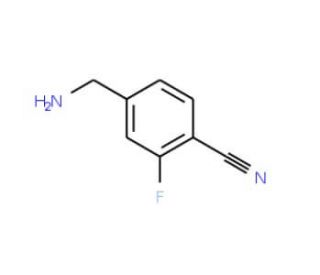 4-Aminomethyl-2-fluorobenzonitrile (CAS 368426-73-7) - chemical structure image