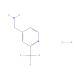 4-(Aminomethyl)-2-(trifluoromethyl)pyridine hydrochloride (CAS 1159813-38-3) - chemical structure image