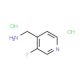 4-Aminomethyl-3-fluoropyridine dihydrochloride (CAS 870063-62-0) - chemical structure image