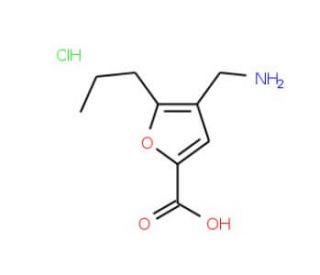 4-Aminomethyl-5-propyl-furan-2-carboxylic acid hydrochloride - chemical structure image