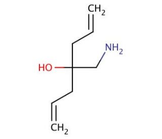 4-Aminomethyl-hepta-1,6-dien-4-ol (CAS 44866-40-2) - chemical structure image