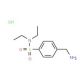 4-(aminomethyl)-N,N-diethylbenzenesulfonamide hydrochloride - chemical structure image