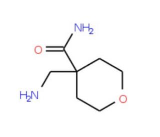 4-(aminomethyl)tetrahydro-2H-pyran-4-carboxamide - chemical structure image