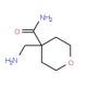 4-(aminomethyl)tetrahydro-2H-pyran-4-carboxamide - chemical structure image