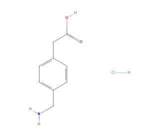 4-Aminomethylphenylacetic acid hydrochloride (CAS 42383-05-1) - chemical structure image