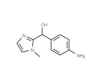(4-aminophenyl)(1-methyl-1H-imidazol-2-yl)methanol - chemical structure image