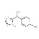 (4-aminophenyl)(1-methyl-1H-imidazol-2-yl)methanol - chemical structure image