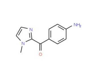 (4-aminophenyl)(1-methyl-1H-imidazol-2-yl)methanone (CAS 110698-60-7) - chemical structure image
