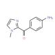 (4-aminophenyl)(1-methyl-1H-imidazol-2-yl)methanone (CAS 110698-60-7) - chemical structure image