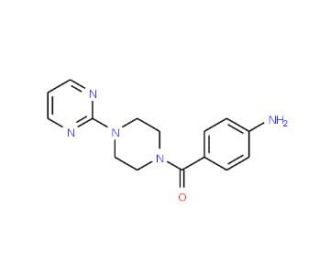 (4-Aminophenyl)[4-(2-pyrimidinyl)piperazino]-methanone (CAS 885949-72-4) - chemical structure image
