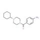 (4-Aminophenyl)(4-cyclohexylpiperazino)methanone (CAS 885949-70-2) - chemical structure image