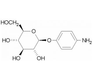 4-Aminophenyl &beta;-D-glucopyranoside (CAS 20818-25-1) - chemical structure image