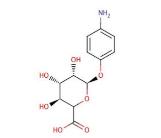 4-Aminophenyl &beta;-D-Glucuronide (CAS 21080-66-0) - chemical structure image