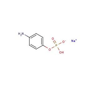 4-Aminophenyl phosphate monosodium salt (CAS 108084-47-5) - chemical structure image