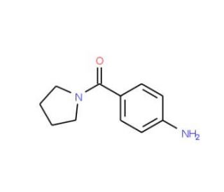 (4-Aminophenyl)pyrrolidin-1-yl-methanone (CAS 56302-41-1) - chemical structure image