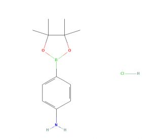 4-Aminophenylboronic acid pinacol ester hydrochloride (CAS 616227-14-6) - chemical structure image