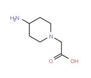 (4-Aminopiperidin-1-yl)acetic acid - chemical structure image