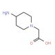 (4-Aminopiperidin-1-yl)acetic acid - chemical structure image